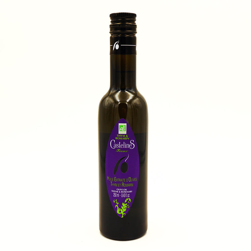 Huile d'olive au thym et romarin - 250 ml - En Provence il y a