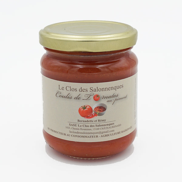 Coulis de tomate de Provence au piment - 225 gr